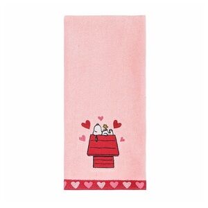 Peanuts Snoopy Valentine’s Day Love Heart’s Hand Towel Brand New